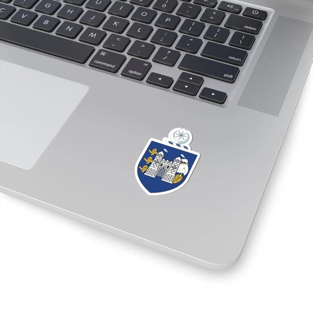Drogheda crest (Ireland) (Coat of Arms) STICKER Vinyl Kiss-Cut Decal - The Sticker Space