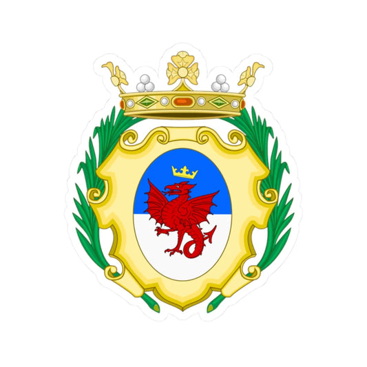 Dronero-Stemma (Italy) (Coat of Arms) STICKER Vinyl Kiss-Cut Decal 2 Inch White - The Sticker Space