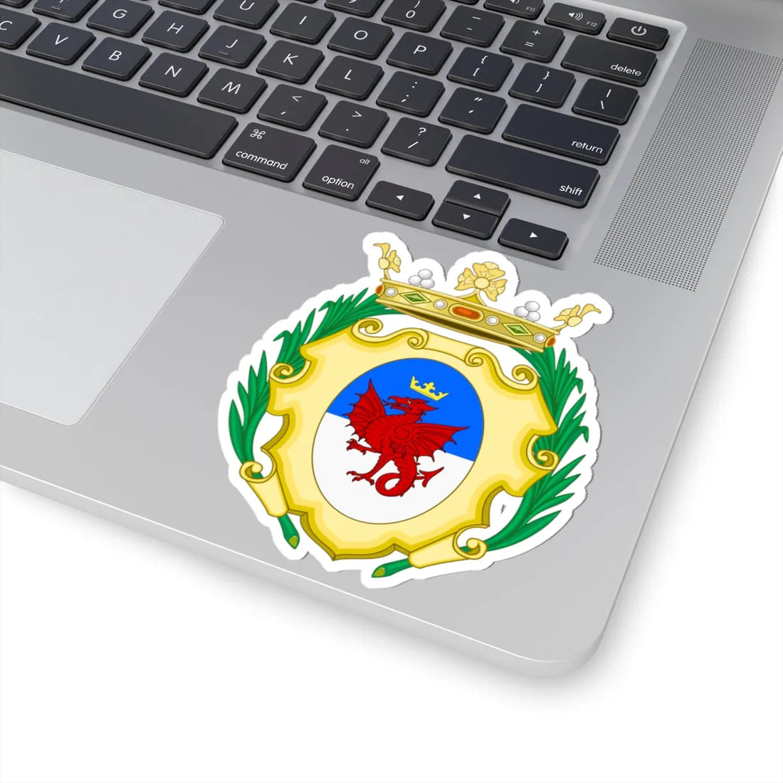 Dronero-Stemma (Italy) (Coat of Arms) STICKER Vinyl Kiss-Cut Decal - The Sticker Space
