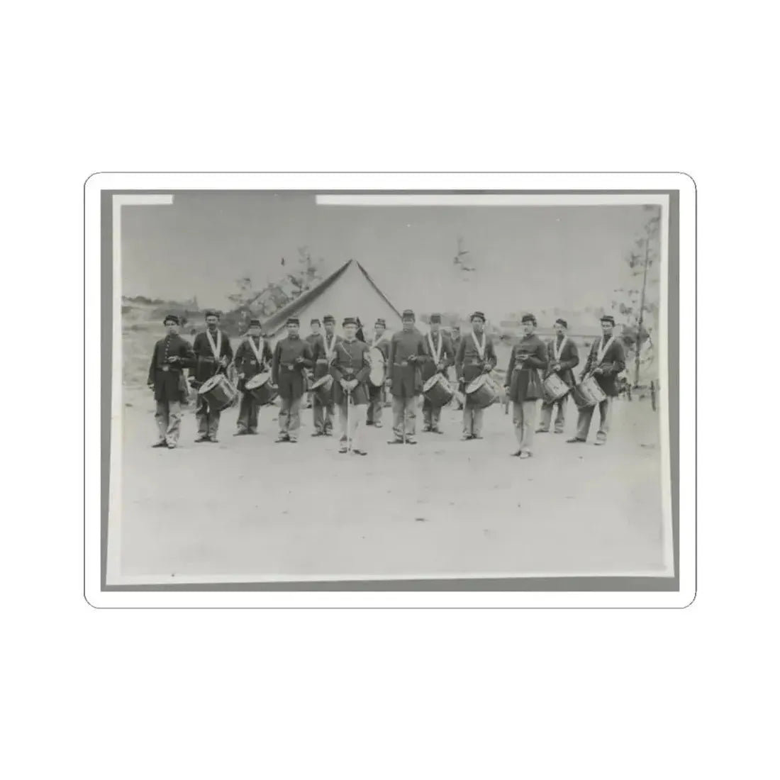 Drum Corps 30Th Pa. Infantry (U.S. Civil War) STICKER Vinyl Kiss-Cut Decal 2 Inch White - The Sticker Space