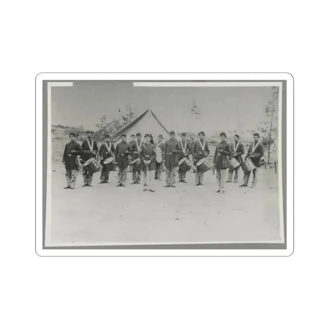 Drum Corps 30Th Pa. Infantry (U.S. Civil War) STICKER Vinyl Kiss-Cut Decal 3 Inch White - The Sticker Space