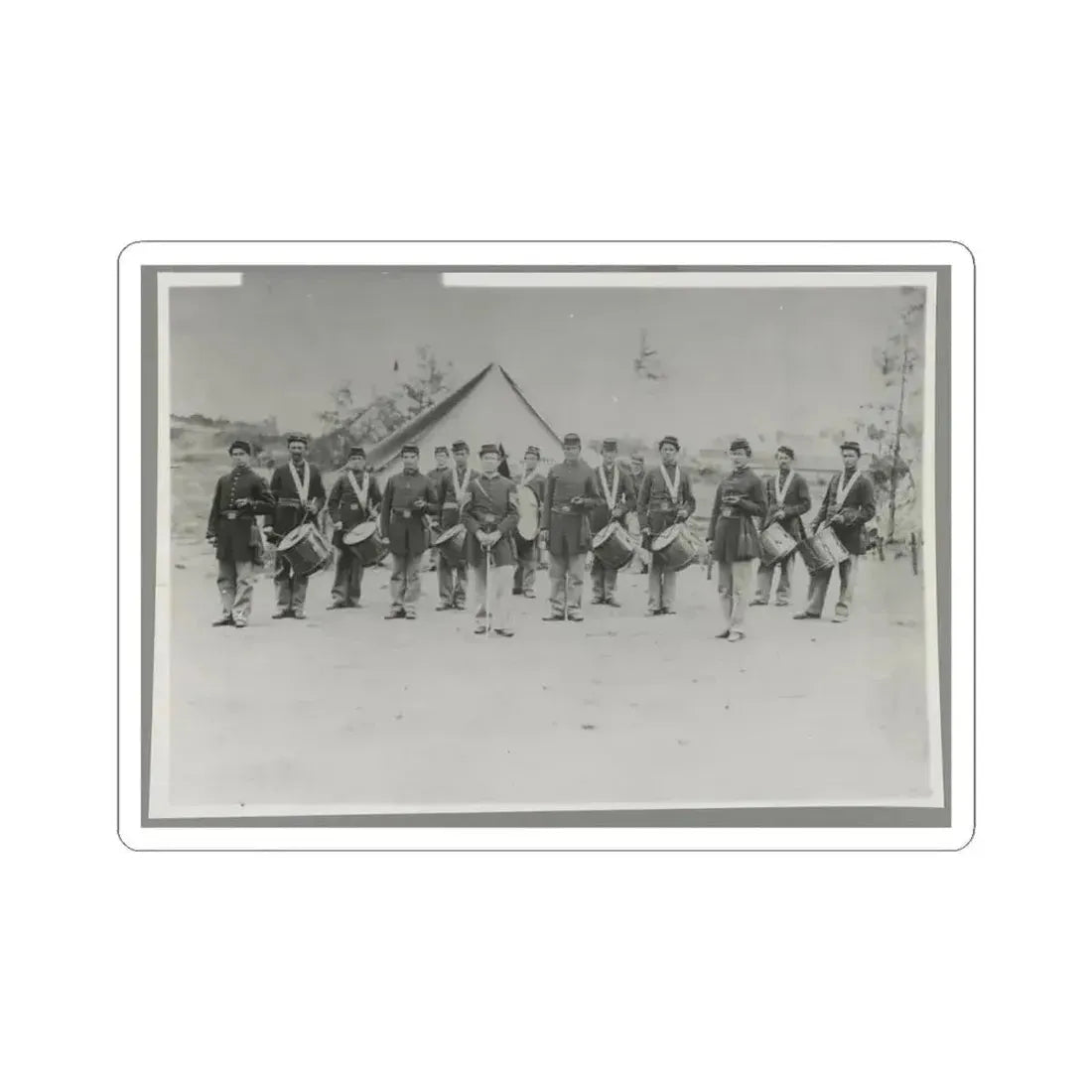 Drum Corps 30Th Pa. Infantry (U.S. Civil War) STICKER Vinyl Kiss-Cut Decal 4 Inch White - The Sticker Space