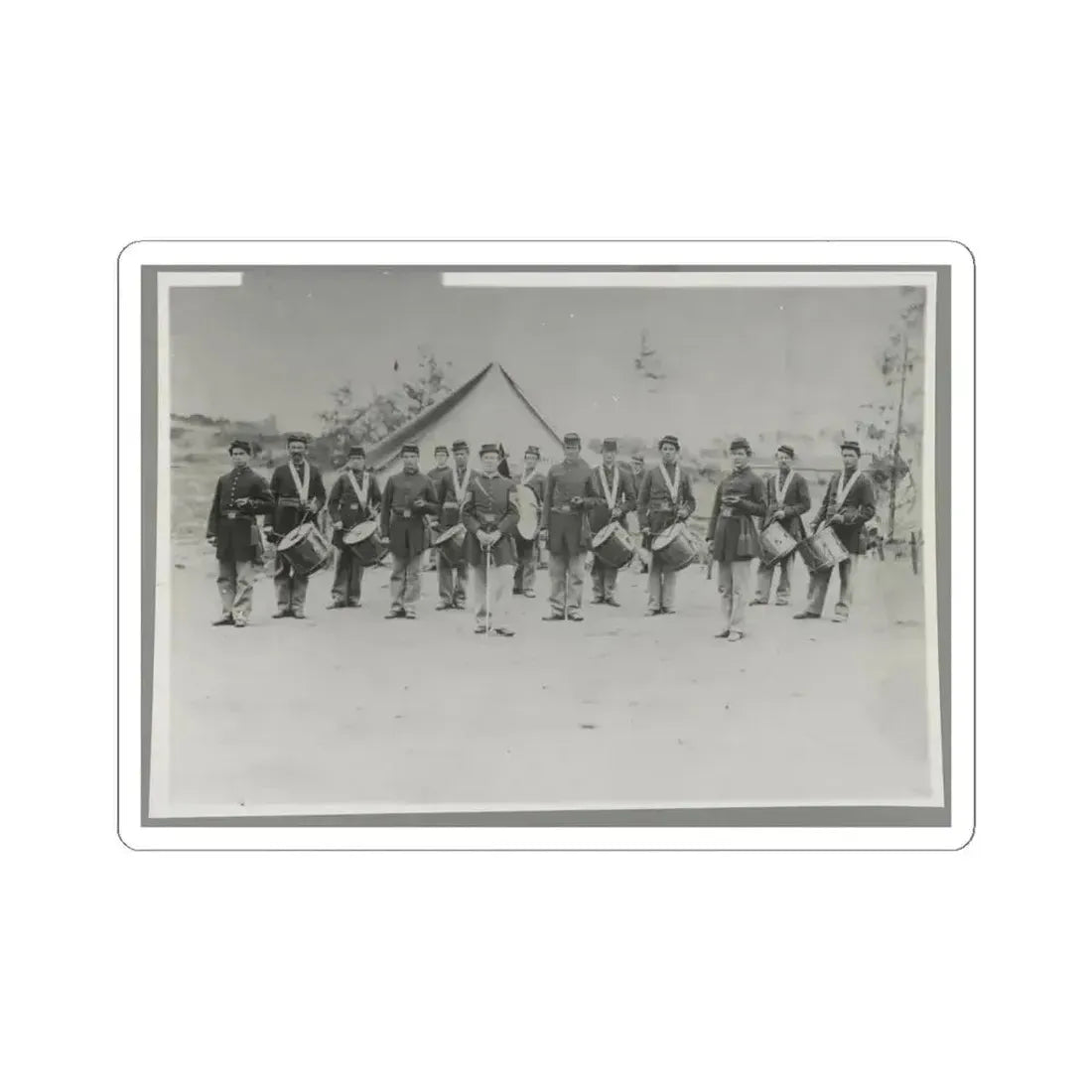 Drum Corps 30Th Pa. Infantry (U.S. Civil War) STICKER Vinyl Kiss-Cut Decal 6 Inch White - The Sticker Space
