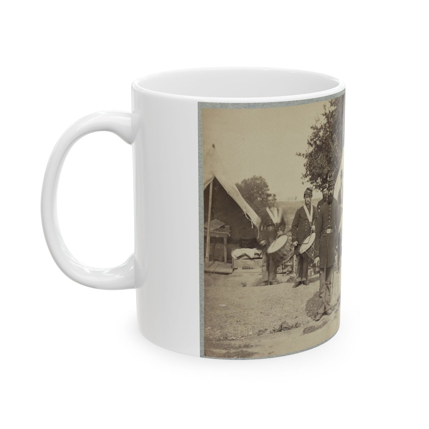 Drum Corps From Unidentified Regiment (U.S. Civil War) White Coffee Mug