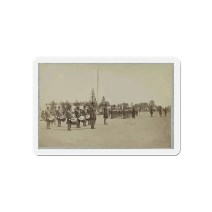 Drum Corps Stands In Front Of Union Soldiers In Formation (U.S. Civil War) Refrigerator Magnet - The Sticker Space