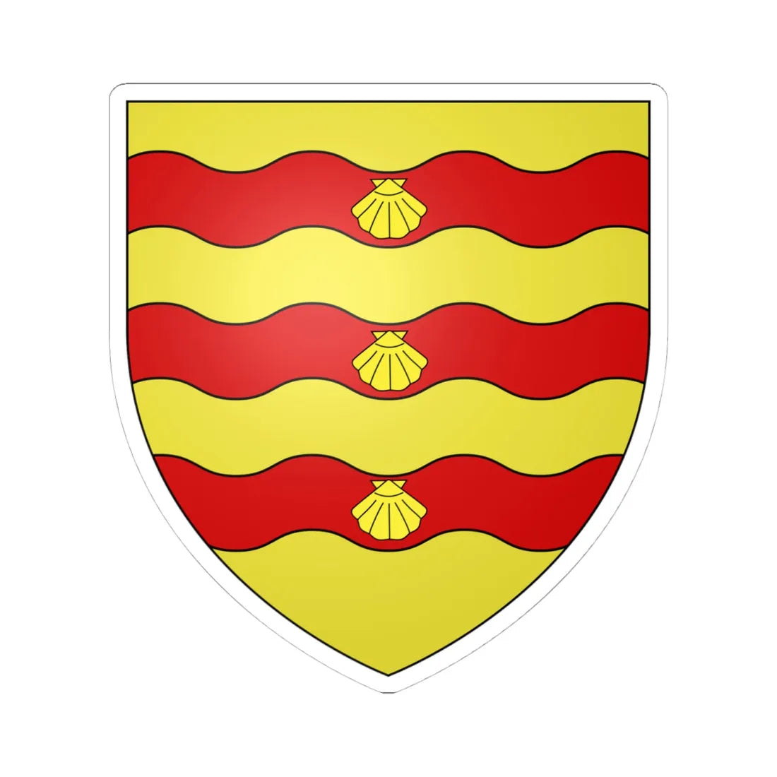 Drummond of Blair Drummond arms (Scotland) (Coat of Arms) STICKER Vinyl Kiss-Cut Decal 4 Inch White - The Sticker Space