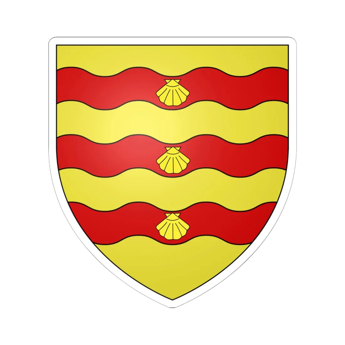 Drummond of Blair Drummond arms (Scotland) (Coat of Arms) STICKER Vinyl Kiss-Cut Decal 6 Inch White - The Sticker Space