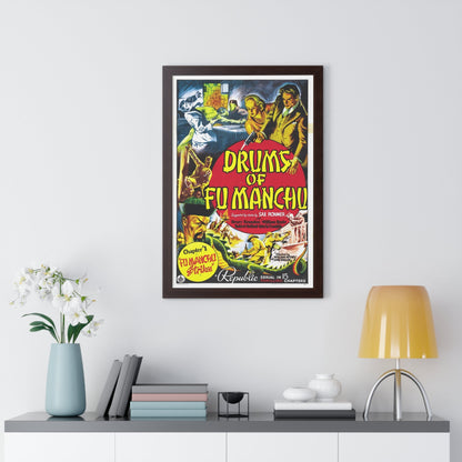 DRUMS OF FU MANCHU 1940 - Framed Movie Poster-The Sticker Space