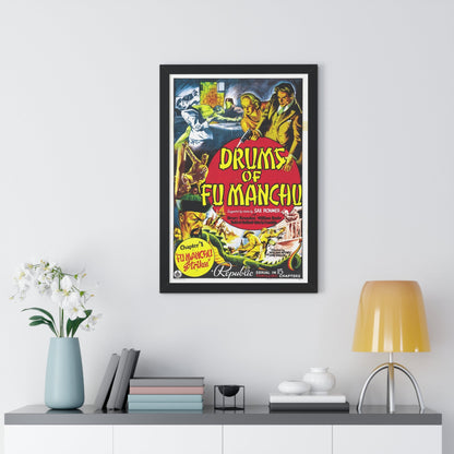 DRUMS OF FU MANCHU 1940 - Framed Movie Poster-The Sticker Space