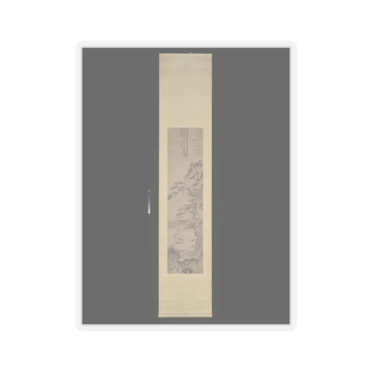Du Jin - Tao Yuanming enjoying chrysanthemums - late 15th or early 16th v5 - STICKER Vinyl Kiss-Cut Decal