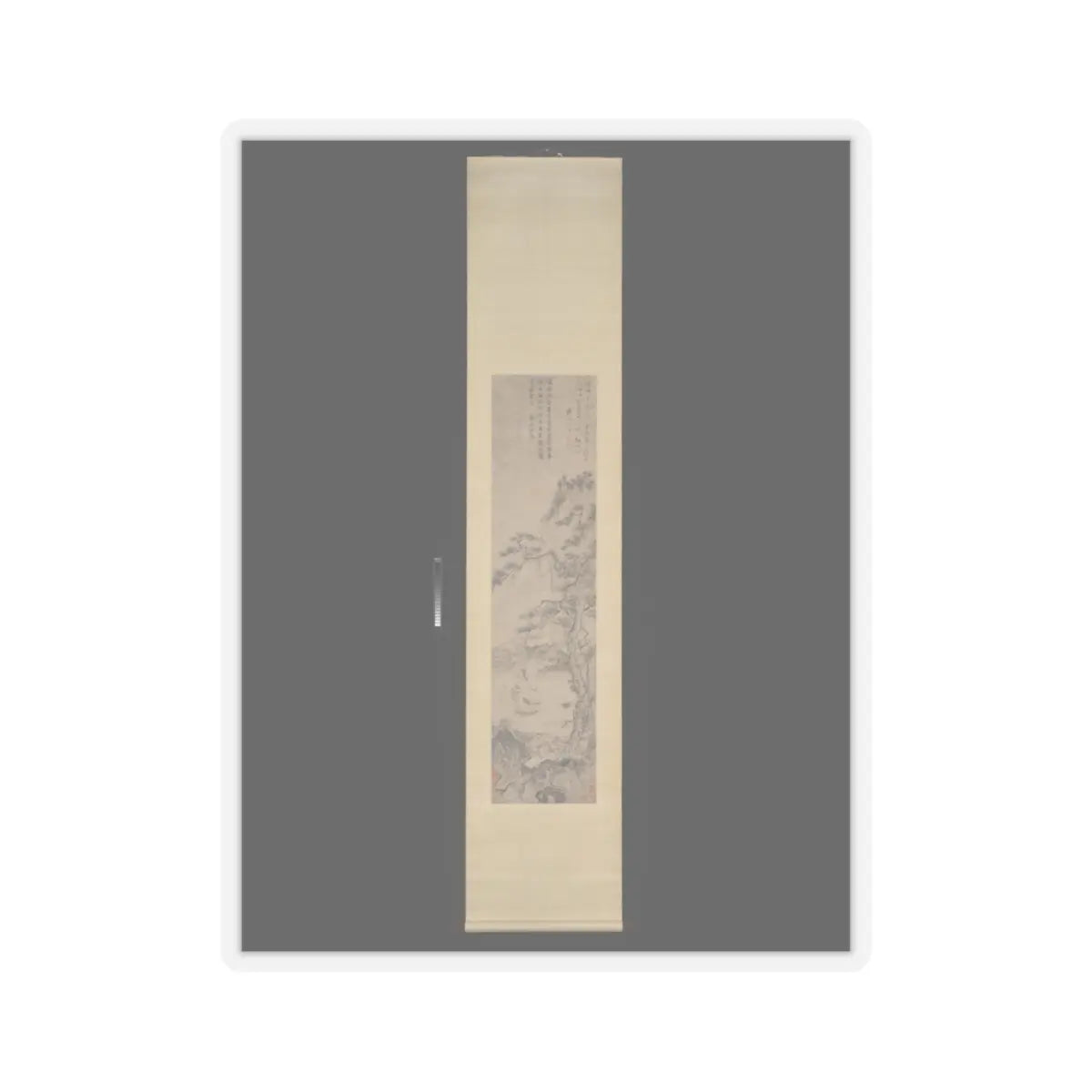 Du Jin - Tao Yuanming enjoying chrysanthemums - late 15th or early 16th v5 - STICKER Vinyl Kiss-Cut Decal