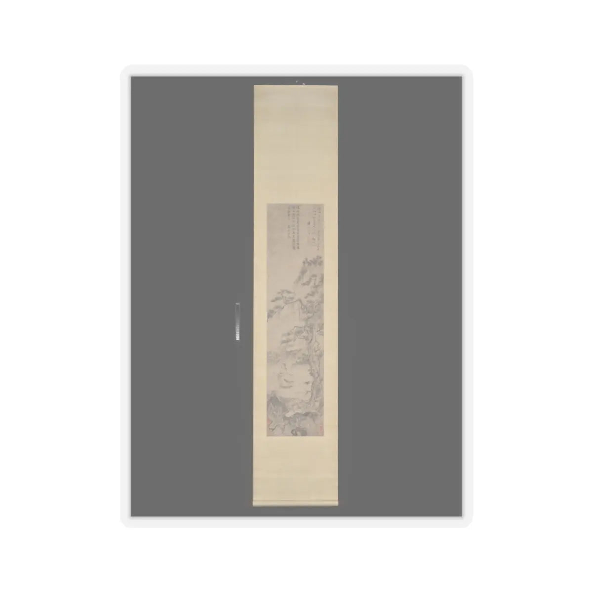 Du Jin - Tao Yuanming enjoying chrysanthemums - late 15th or early 16th v5 - STICKER Vinyl Kiss-Cut Decal