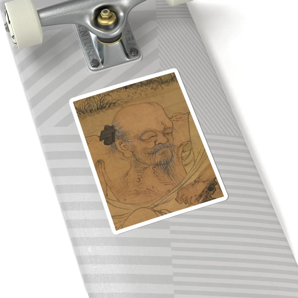 Du Jin - The Scholar Fu Sheng Transmitting the Book of Documents - 15th–mid-16th century v2 - STICKER Vinyl Kiss-Cut Decal