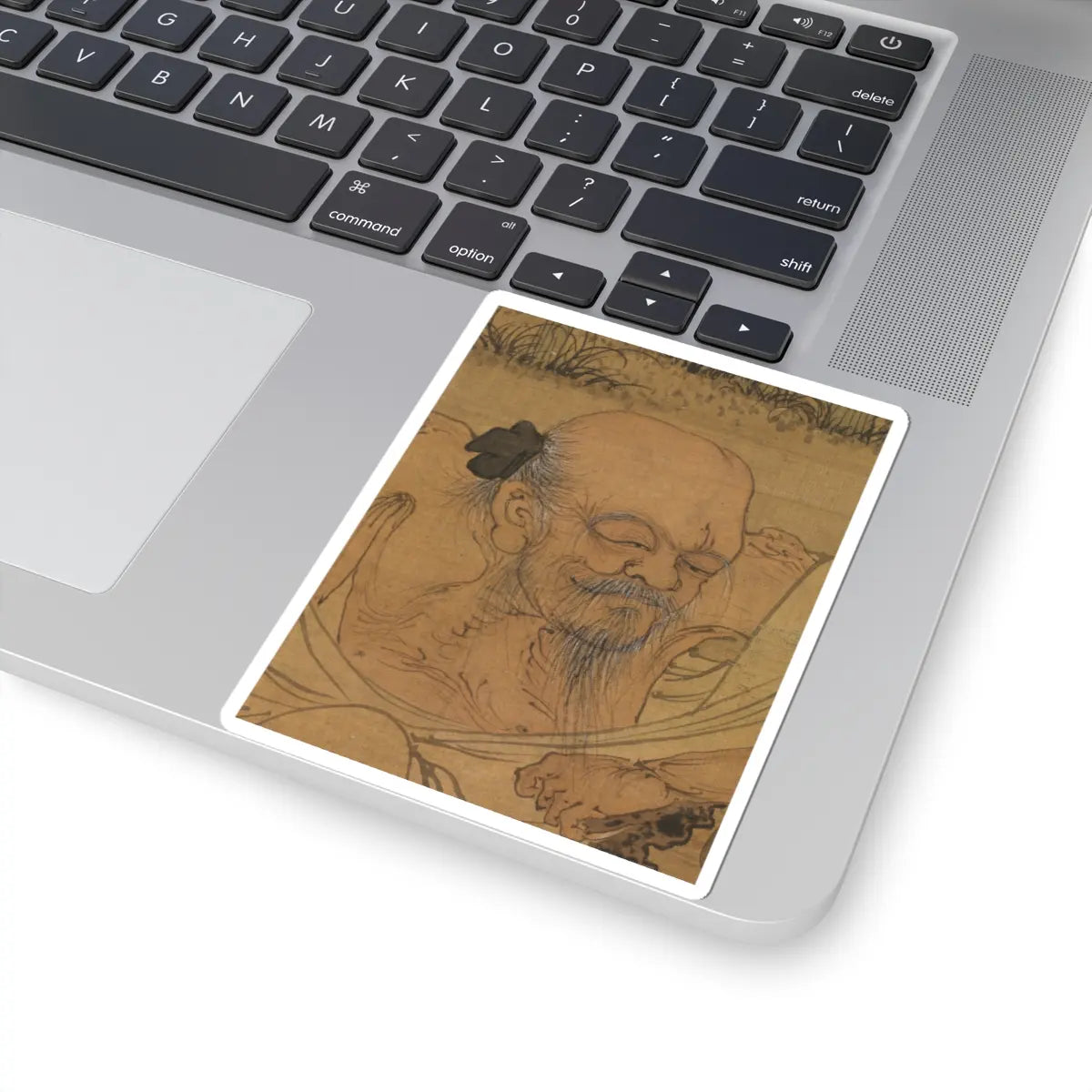 Du Jin - The Scholar Fu Sheng Transmitting the Book of Documents - 15th–mid-16th century v2 - STICKER Vinyl Kiss-Cut Decal