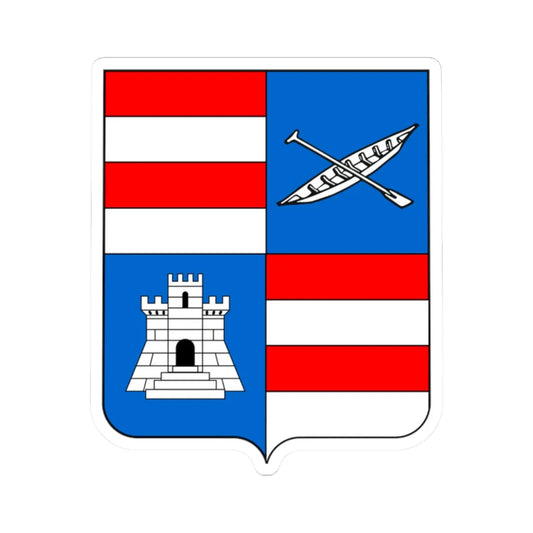 Dubrovnik-Neretva (Croatia) (Coat of Arms) STICKER Vinyl Kiss-Cut Decal 2 Inch White - The Sticker Space