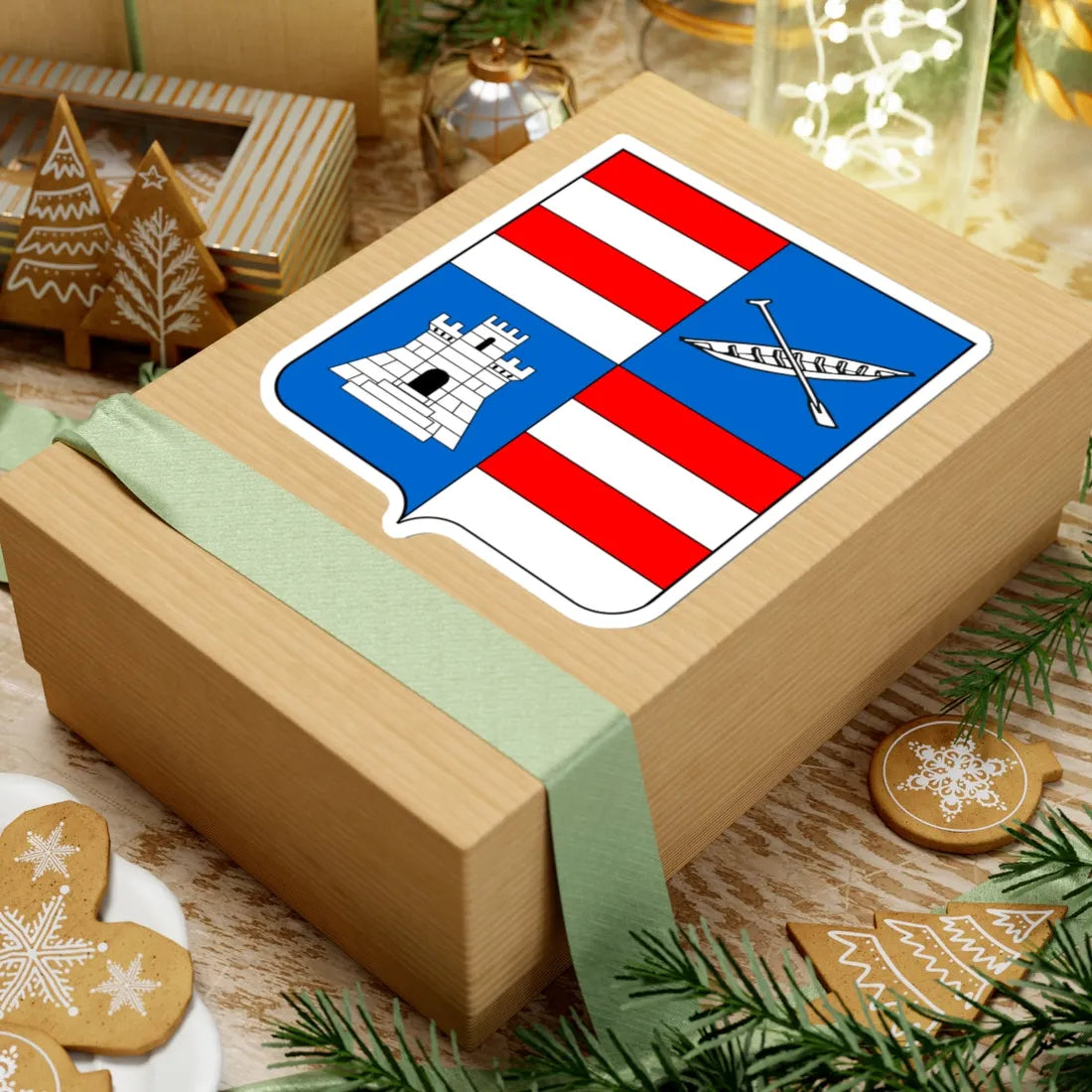 Dubrovnik-Neretva (Croatia) (Coat of Arms) STICKER Vinyl Kiss-Cut Decal - The Sticker Space