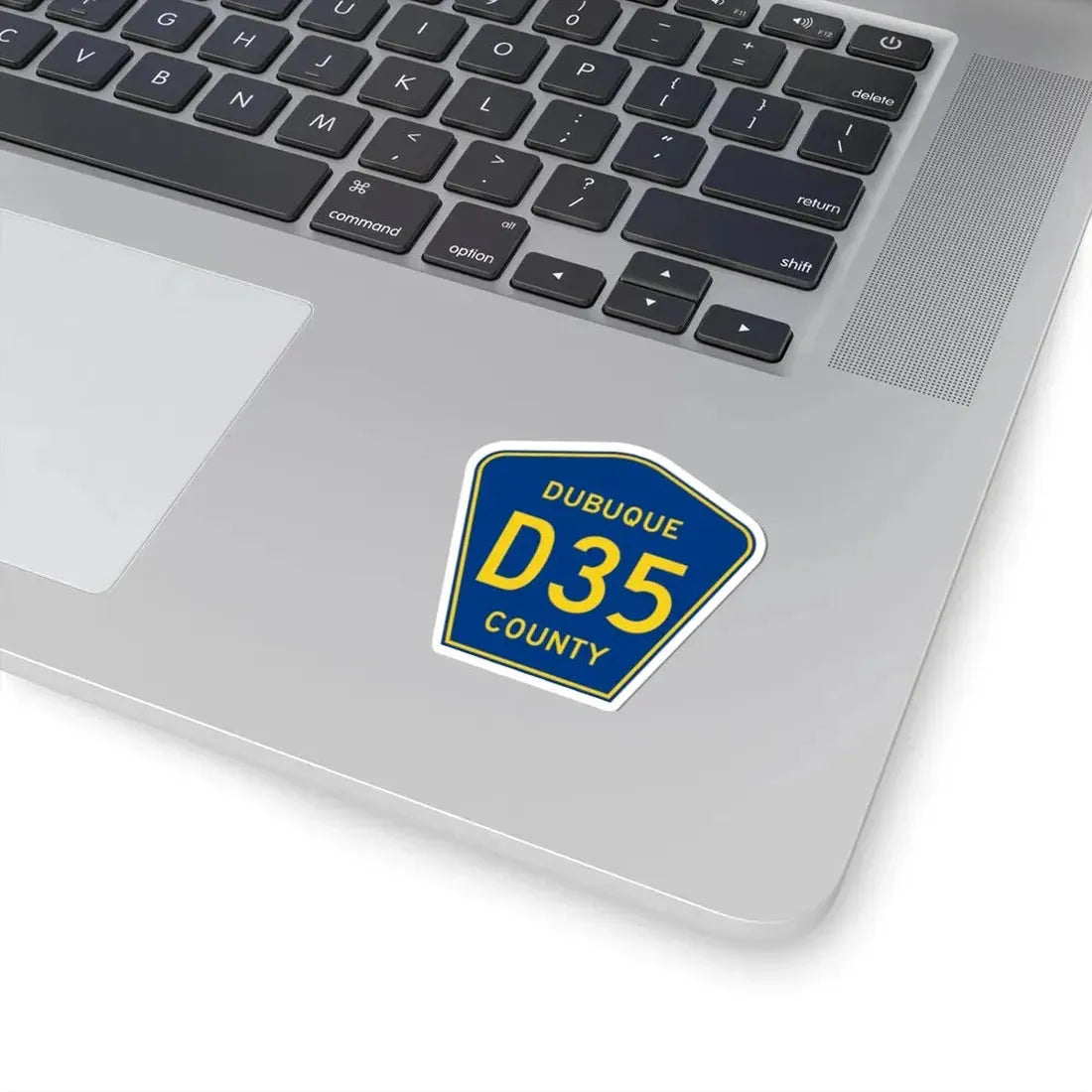 Dubuque County Route D35 IA (Iowa) (Road Sign) STICKER Vinyl Kiss-Cut Decal - The Sticker Space