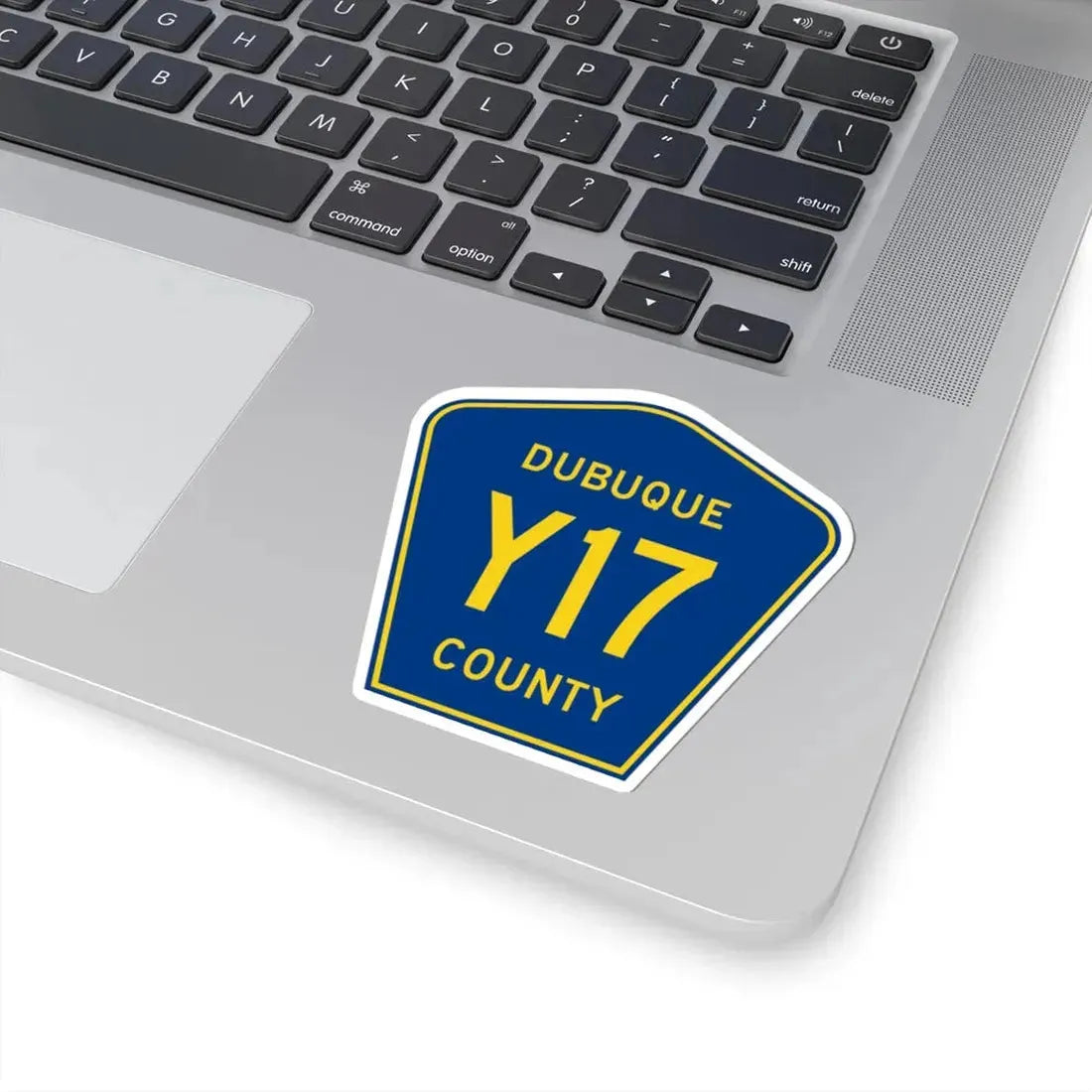 Dubuque County Route Y17 IA (Iowa) (Road Sign) STICKER Vinyl Kiss-Cut Decal - The Sticker Space