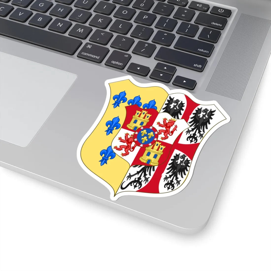 Ducal Arms of Parma 1748-1802 (Italy) (Coat of Arms) STICKER Vinyl Kiss-Cut Decal - The Sticker Space