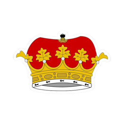 Ducal Coronet (United Kingdom) (Coat of Arms) STICKER Vinyl Kiss-Cut Decal 2 Inch White - The Sticker Space