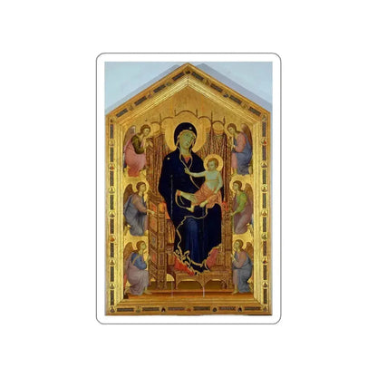 DUCCIO DI Buoninsegna - Rucellai Madonna (Artwork) STICKER Vinyl Die-Cut Decal White Die-Cut 3 Inch - The Sticker Space