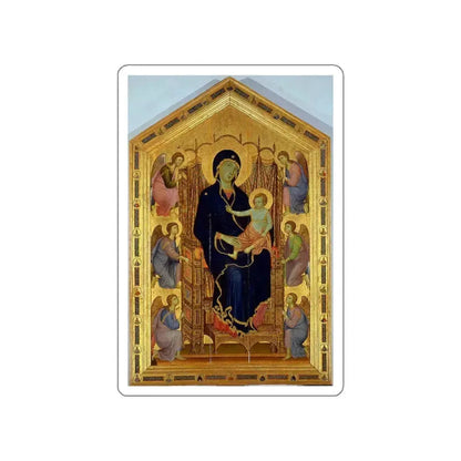 DUCCIO DI Buoninsegna - Rucellai Madonna (Artwork) STICKER Vinyl Die-Cut Decal White Die-Cut 6 Inch - The Sticker Space