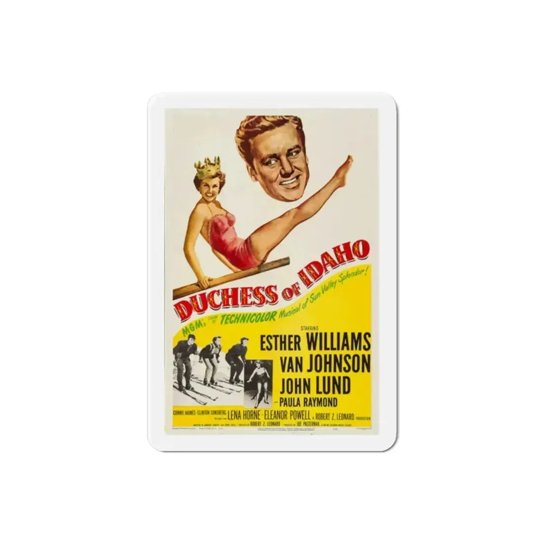 Duchess of Idaho 1950 Movie Poster Refrigerator Magnet - The Sticker Space