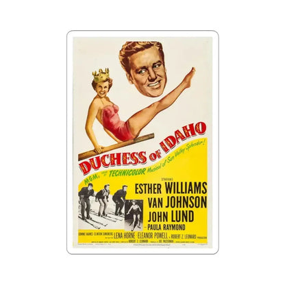 Duchess of Idaho 1950 Movie Poster - STICKER Vinyl Kiss-Cut Decal 3 Inch White - The Sticker Space