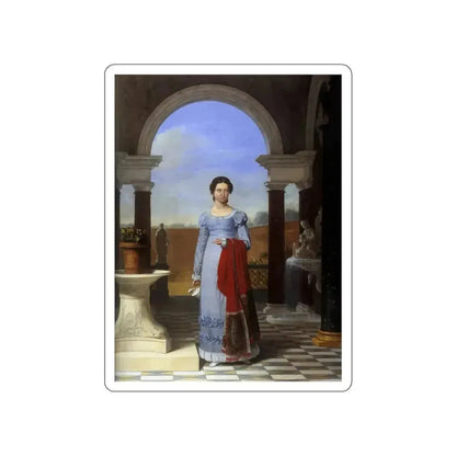 DUCQ, Joseph-Francois - Portrait of Colette Versavel, Wife of Isaac J. de Meyer (Artwork) STICKER Vinyl Die-Cut Decal - The Sticker Space