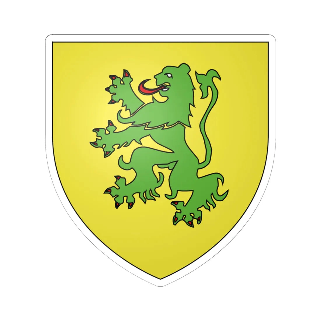 Dudley (England) (Coat of Arms) STICKER Vinyl Kiss-Cut Decal 6 Inch White - The Sticker Space