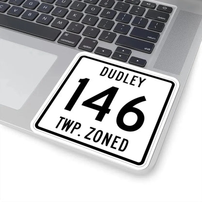 Dudley Township Route 146 Hardin County Ohio (Ohio) (Road Sign) STICKER Vinyl Kiss-Cut Decal - The Sticker Space