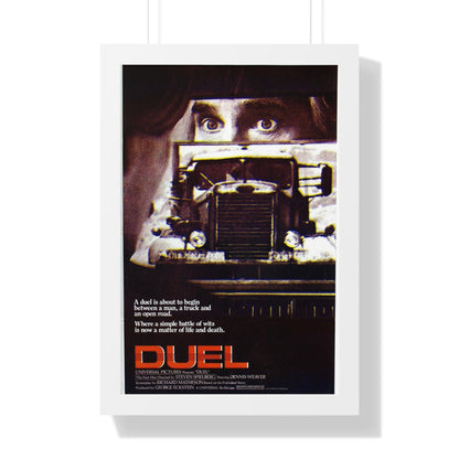 DUEL 1971 - Framed Movie Poster-16″ x 24″-The Sticker Space