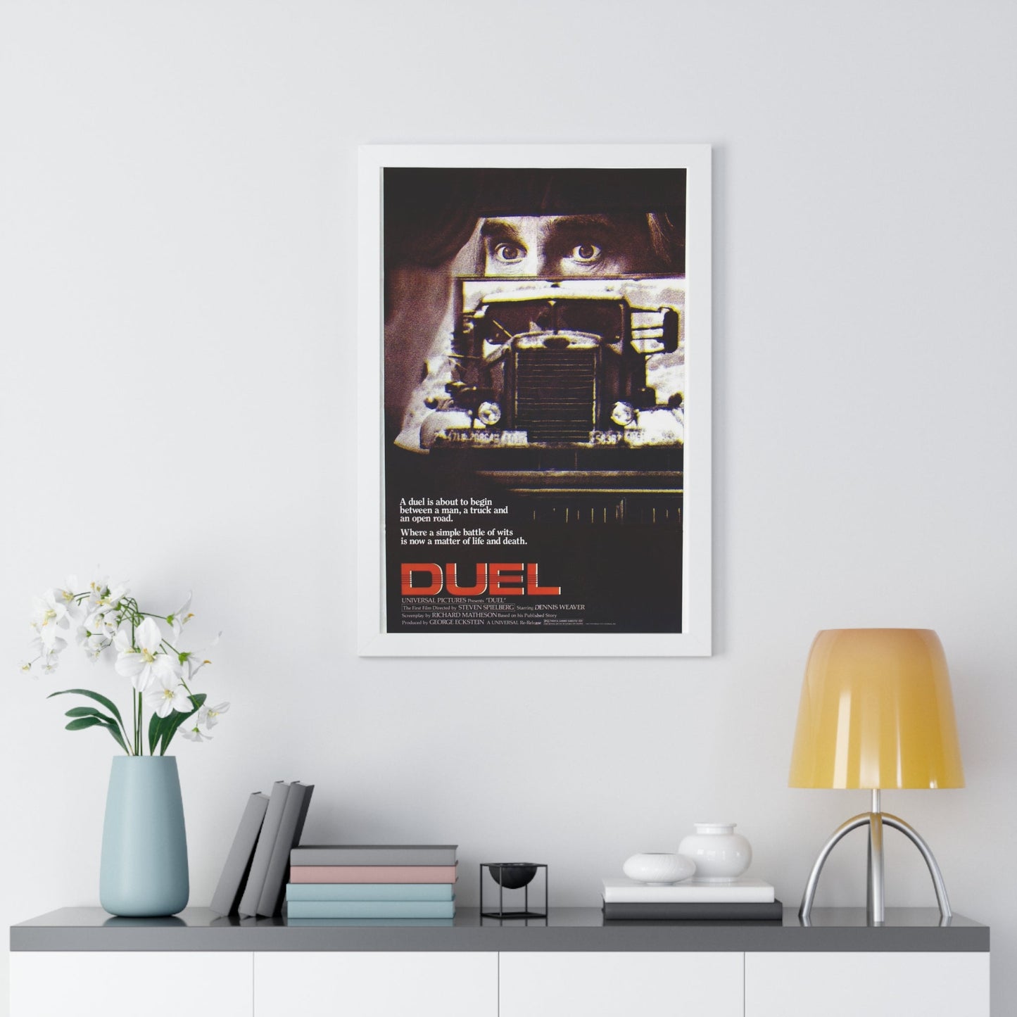 DUEL 1971 - Framed Movie Poster-The Sticker Space