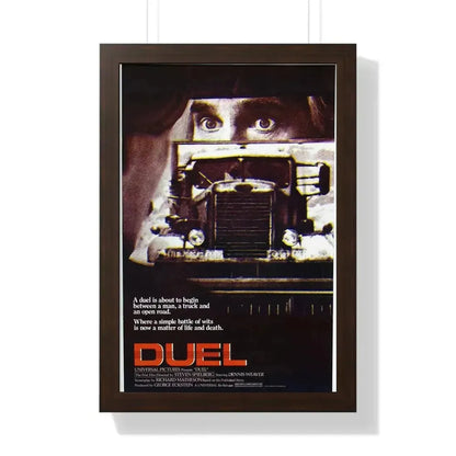 DUEL 1971 - Framed Movie Poster - The Sticker Space