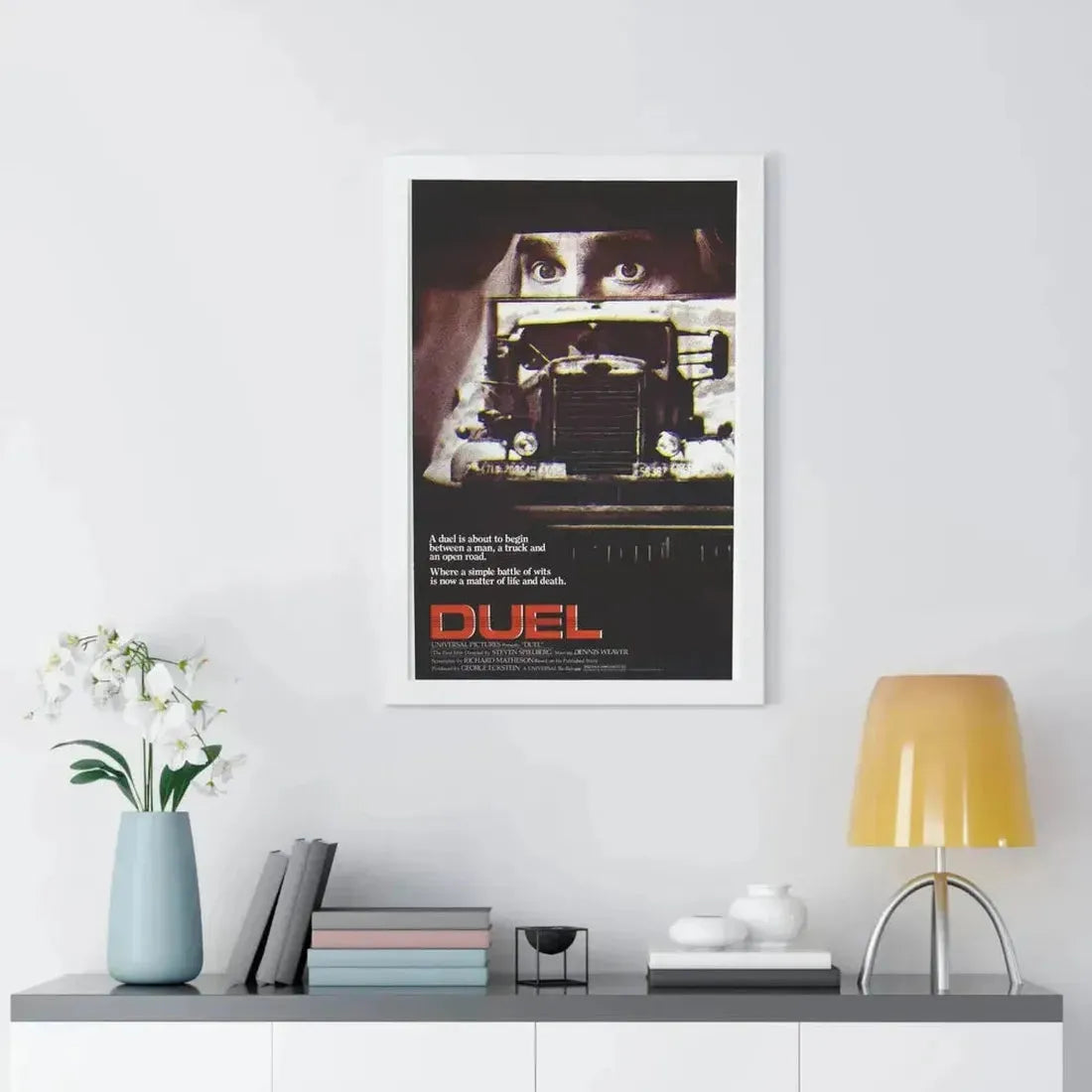 DUEL 1971 - Framed Movie Poster - The Sticker Space