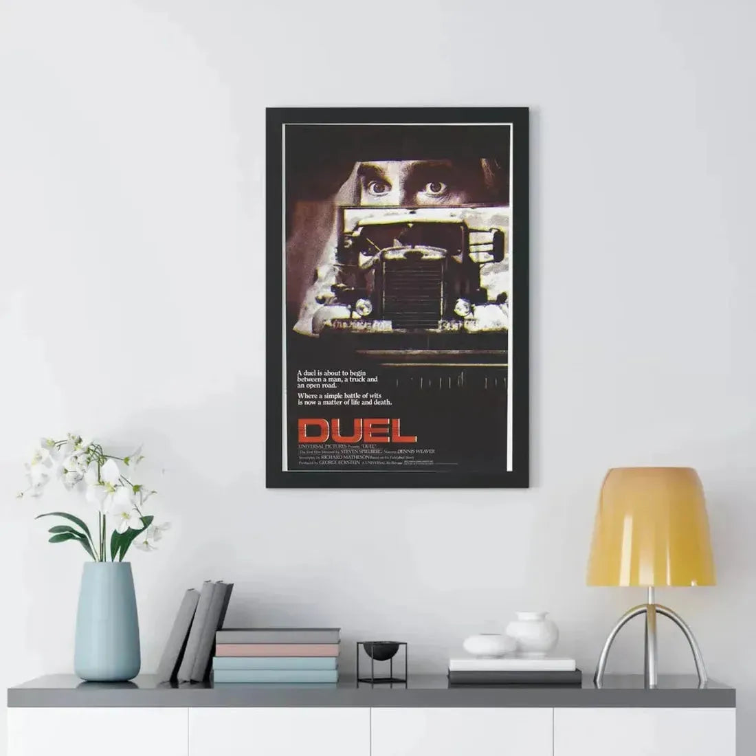 DUEL 1971 - Framed Movie Poster - The Sticker Space
