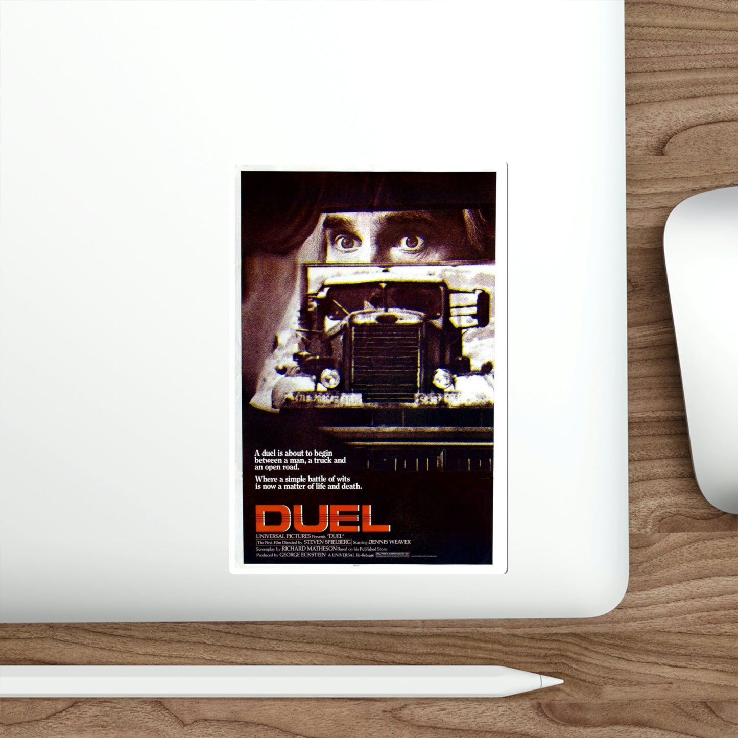 Duel 1971 Movie Poster STICKER Vinyl Die-Cut Decal-The Sticker Space