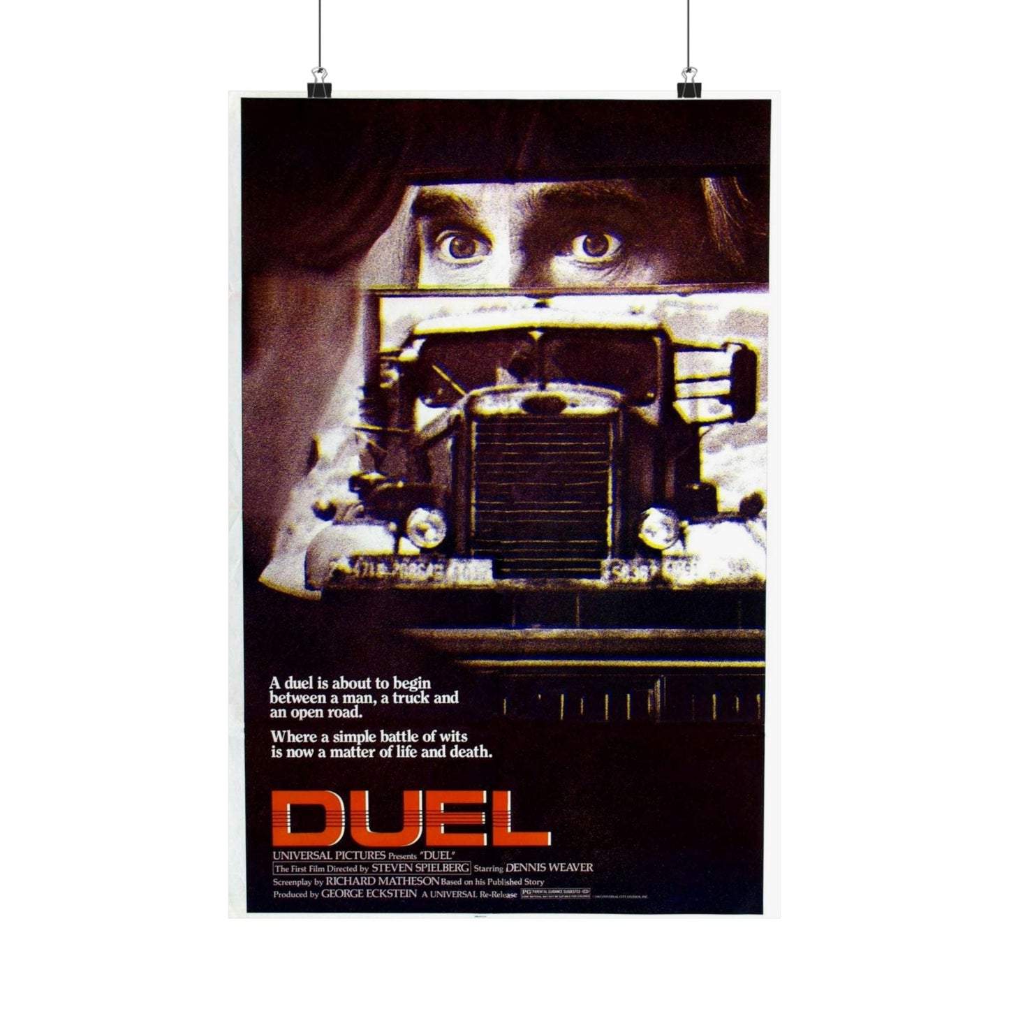 DUEL 1971 - Paper Movie Poster-16″ x 24″-The Sticker Space