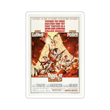 Duel at Diablo 1966 Movie Poster STICKER Vinyl Die-Cut Decal - The Sticker Space