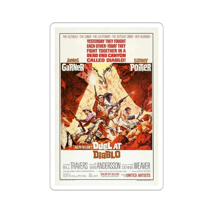 Duel at Diablo 1966 Movie Poster STICKER Vinyl Die-Cut Decal - The Sticker Space