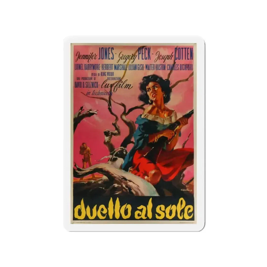 DUEL IN THE SUN (ITALIAN) 1946 Movie Poster - Refrigerator Magnet - The Sticker Space