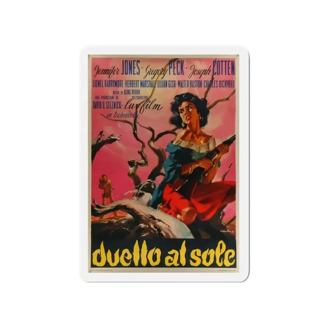 DUEL IN THE SUN (ITALIAN) 1946 Movie Poster - Refrigerator Magnet - The Sticker Space