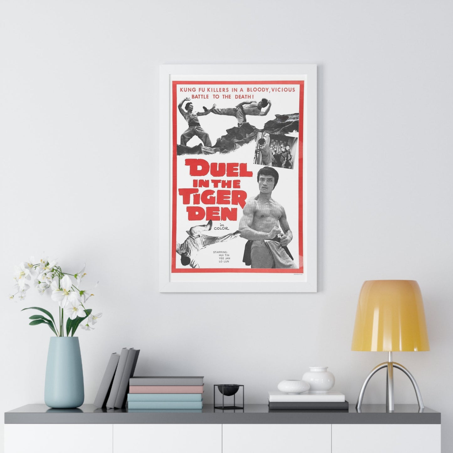 DUEL IN THE TIGER DEN 1972 - Framed Movie Poster-The Sticker Space