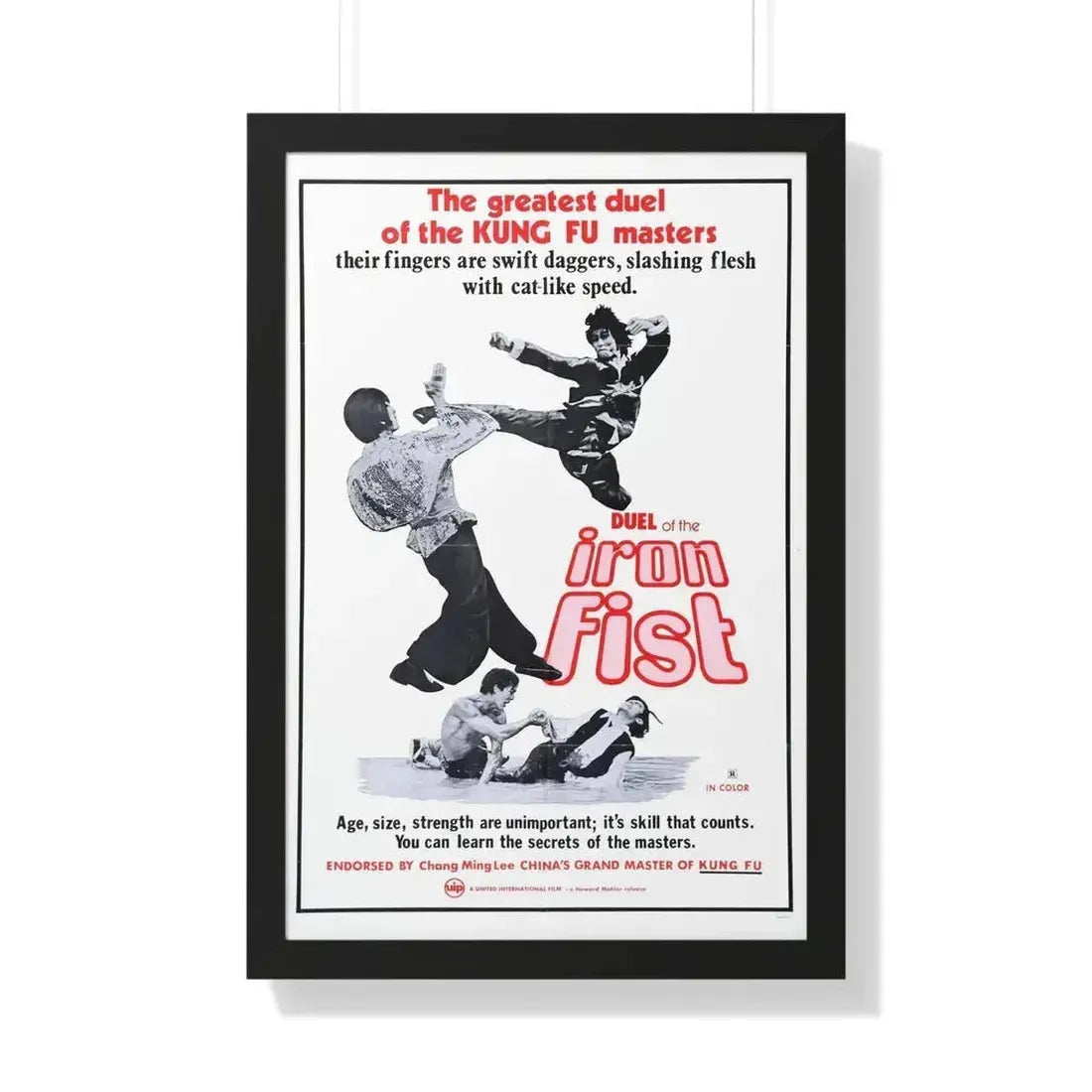 DUEL OF THE IRON FIST 1971 - Framed Movie Poster - The Sticker Space