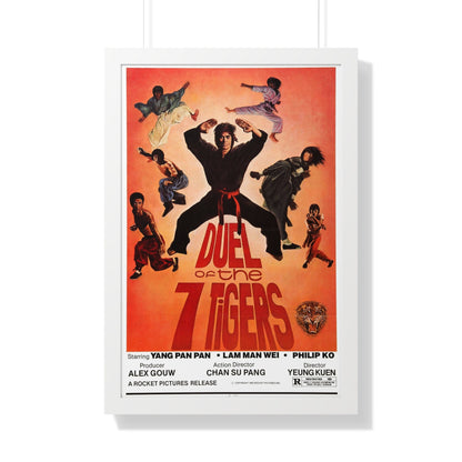 DUEL OF THE SEVEN TIGERS 1979 - Framed Movie Poster-20" x 30"-The Sticker Space