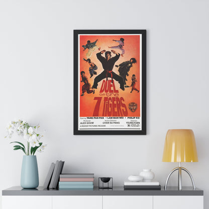 DUEL OF THE SEVEN TIGERS 1979 - Framed Movie Poster-The Sticker Space