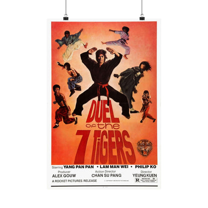 DUEL OF THE SEVEN TIGERS 1979 - Paper Movie Poster-16″ x 24″-The Sticker Space