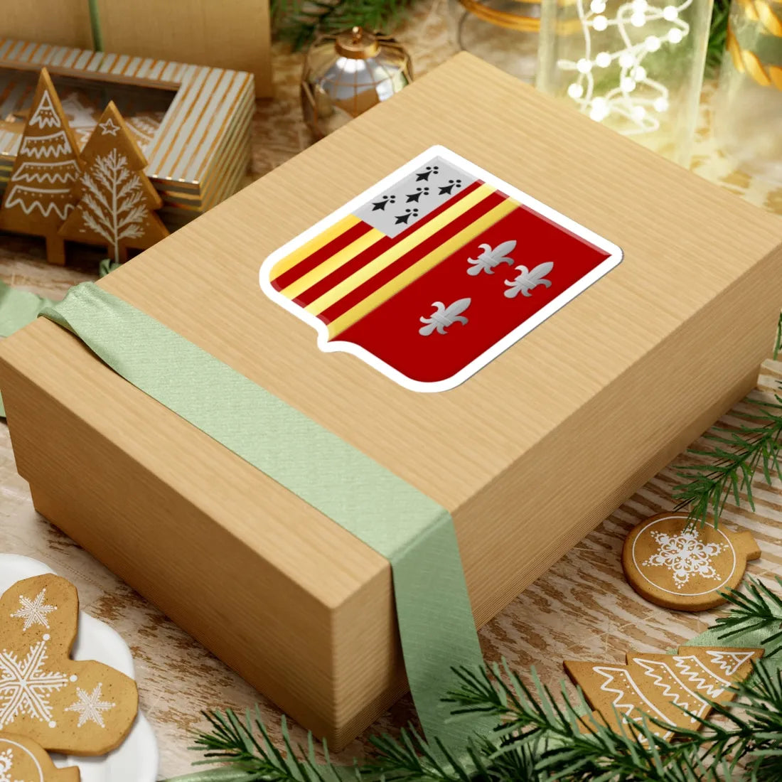 Duffel wapen (Belgium) (Coat of Arms) STICKER Vinyl Kiss-Cut Decal - The Sticker Space