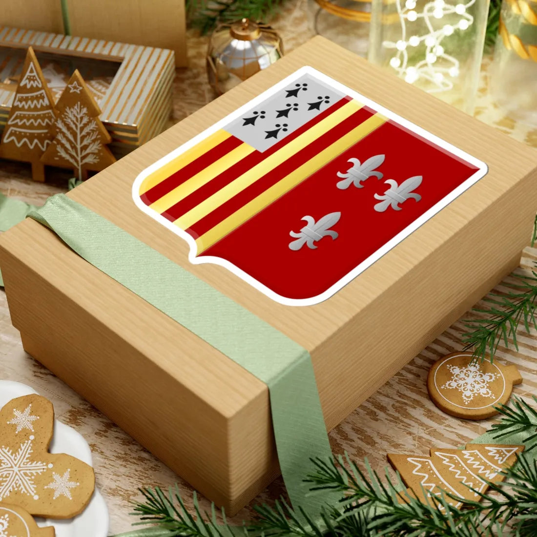 Duffel wapen (Belgium) (Coat of Arms) STICKER Vinyl Kiss-Cut Decal - The Sticker Space