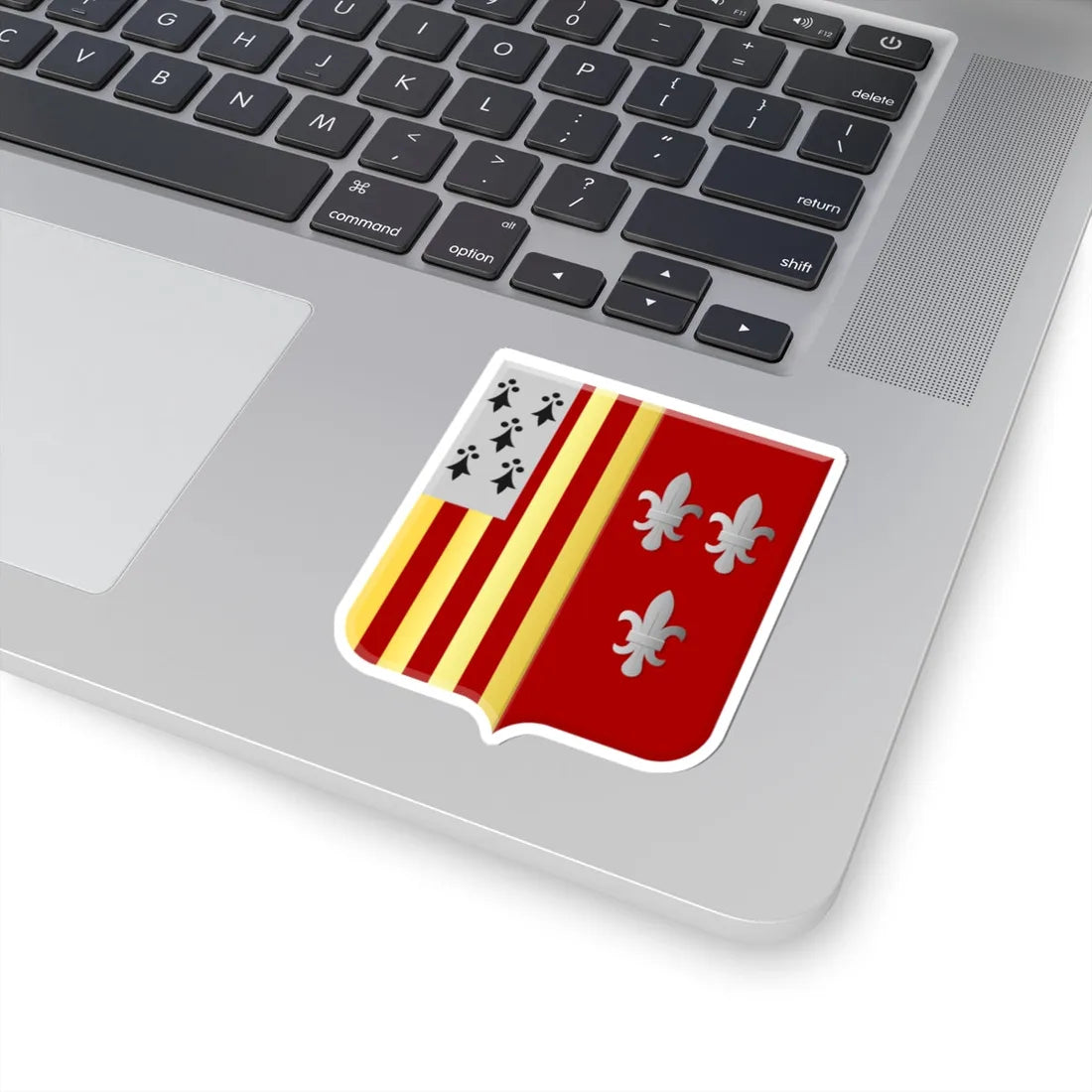 Duffel wapen (Belgium) (Coat of Arms) STICKER Vinyl Kiss-Cut Decal - The Sticker Space